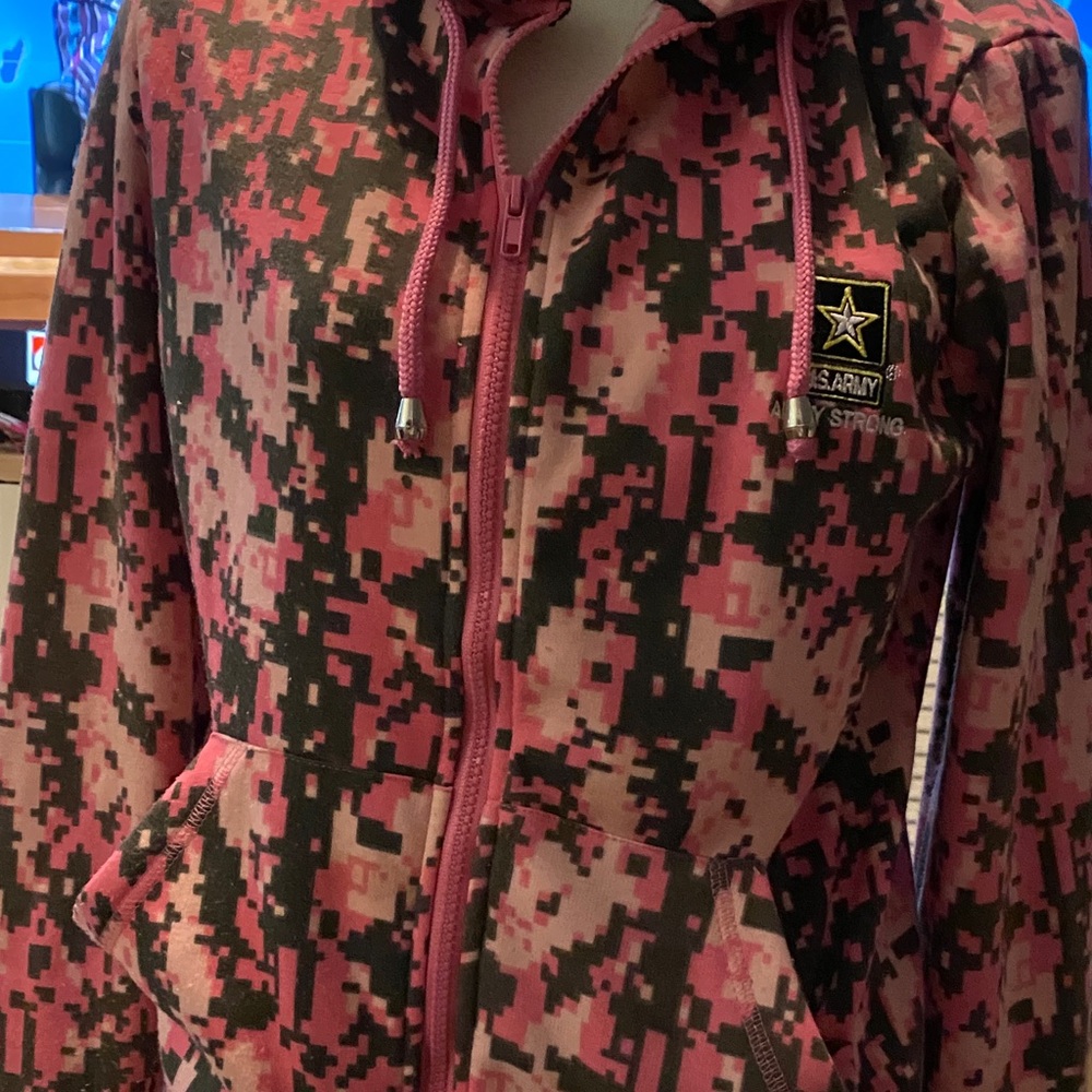 U.S. Army Pink and Black Digital Camo Hoodie